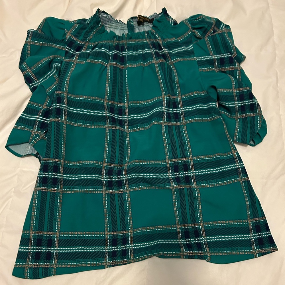 Plaid blouse